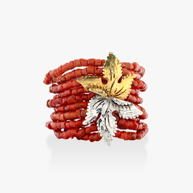 Bracciale Edera Corallo 
